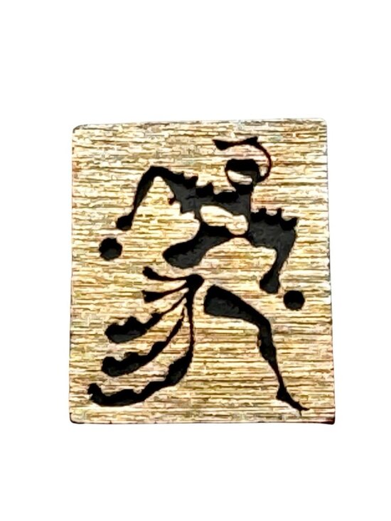 Artisan Other - Vintage Mid Century Modern Cufflinks and Tie Clip Set Metal Overlay Latin Dancer
